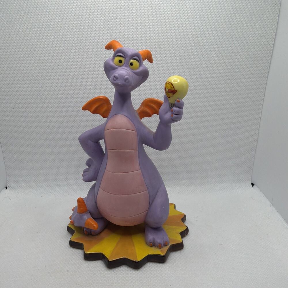 Disney Parks Figment Dragon Figurine Epcot Journey Into Imagination Lightbulb